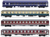 RIVAROSSI HR4374 H0 4-tlg. Set Reisezugwagen &bdquo;Italien-Holland-Express&ldquo; aus 1 x NS