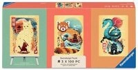 RAVENSBURGER 12002048 Kinderpuzzle 100 Teile Minipuzzle-Trio - Ukiyo-e...