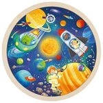 goki 57365 Einlegepuzzle Weltall