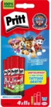 STAEDTLER PG56B Klebestifte Pritt Paw Patrol Edition 4er Pack 4 x 11 g