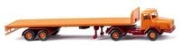 WIKING 055409 1:87 Flachpritschensattelzug (Faun) - gelborange