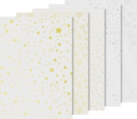 BRUNNEN 204875421 Transparentpapier-Set "Weihnachten" A4 gold, silber, 10 Blatt, 115