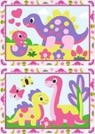 RAVENSBURGER 12023113 CreArt Malen nach Zahlen Junior - Bunte Dinosaurier