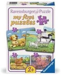RAVENSBURGER 12004041 Kinderpuzzle 2, 4, 6, 8 Teile Kleine Bauernhoftiere