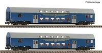 FLEISCHMANN 6260092 N 2-tlg. Set: Doppelstockwagen Bap, CSD, Ep. IV