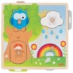 GOKI 57339 Hintergrundbildpuzzle Wetter