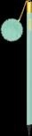 BRUNNEN 102732954 Bleistift &bdquo;Bommel&ldquo; Colour Code, HB, rund, mint