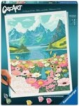 Ravensburger 12023207 CreArt Adults Trend - Blumenmeer am Bergsee