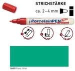 KREUL 16409 PorcelainPen brillant 160&deg;C Franz&ouml;sisch Gr&uuml;n