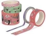 LEGAMI TAP0009 5er-Set dekorative Papierklebeb&auml;nder Kitty - Tape by Tape