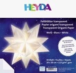 Heyda 4875565 Faltbl&auml;tter, transparent wei&szlig;, 20 x 20 cm, 30 Blatt