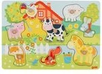 goki Steckpuzzle Bauernhoftiere
