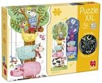 Jumbo Spiele GOULA XXL Puzzle Tag & Nacht, 27-teilig