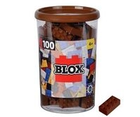 SIMBA 104114543 Blox 100 braune 8er Steine in Box