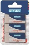 Stylex Radiergummis wei&szlig;, 3 St&uuml;ck