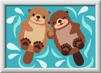 Ravensburger 12023125 Ravensburger CreArt 12023125 - Verliebte Otter - Malen...