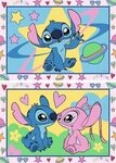 Ravensburger 12023123 CreArt, Malen nach Zahlen Junior - Disney Stitch & Angel
