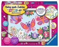 Ravensburger 23763 CreArt, Malen nach Zahlen Kinder - Fr&ouml;hliche Schmetterlinge