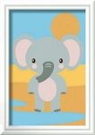 Ravensburger 12023102 CreArt, Malen nach Zahlen Kinder - S&uuml;&szlig;er Elefant