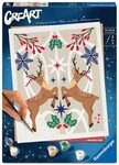 Ravensburger 25895 CreArt Adults Trend - Weihnachtlicher Hirsch