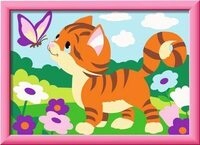 Ravensburger 12023126 CreArt, Malen nach Zahlen Kinder - K&auml;tzchen im Garten