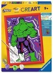 Ravensburger 12023189 CreArt, Malen nach Zahlen Kinder Marvel Avengers - Hulk...