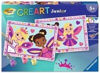Ravensburger 12023166 CreArt, Malen nach Zahlen Junior - Feen-Prinzessinnen