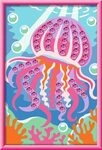 Ravensburger 12023116 CreArt, Malen nach Zahlen Kinder - Farbenfrohe Qualle