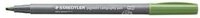STAEDTLER&reg; pigment calligraphy 375 Fasermaler mit Kalligraphiespitze, olivgr&uuml;n