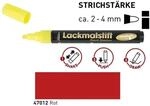 KREUL 47012 Lackmalstift medium Rot 2-4 mm