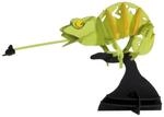 Fridolin 3D Papiermodell - Cham&auml;leon