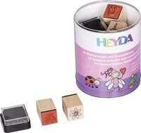 Heyda Motivstempel-Set "Prinzessinnen & Feen", Runddose