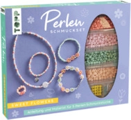 TOPP Perlen-Schmuckset Sweet Flowers Basteln F&auml;deln Kn&uuml;pfen