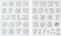 BRUNNEN HEYDA Moosgummi Stempel Alphabet und Zahlen