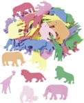 Knorr Prandell CreaSoft Moosgummi Tiere, 4-5cm, 60 St&uuml;ck