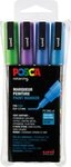 FABER-CASTELL 186512 Marker UNI POSCA PC-3M 4er Set Glitter 2