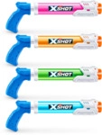 Zuru X-Shot Wasserspritzpistole Water Tube Soaker, 4-fach sortiert