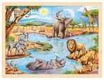 goki Einlegepuzzle afrikanische Savanne