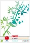 Herlitz Arbeitsblock A4 GREENline 50 Blatt Lineatur 01 Motiv Panda