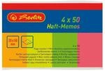 Herlitz Haft-Memos 20x50 4x50Bl. farbig neon LW
