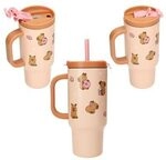 DEPESCHE 0014143 PENFection To Go Becher mit Strohhalm CAPYBARA