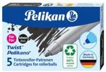 Pelikan Twist&reg; eco Tintenroller-Patronen f&uuml;r Pelikano&reg;/ Twist&reg; , Schwarz, 5