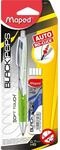 Maped Black Peps Druckbleistift 0,7mm inkl. 12 Minen und 4 Radierern, sortiert