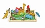 Hape multifunktionales Tierpuzzle mit 16 Wildtieren