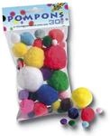 folia Pompons 30 St&uuml;ck, sortiert