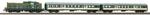 PIKO 57034 H0 Start-Set mit Bettung Diesellok SP42 mit 2 Nahverkehrswagen, PKP,...