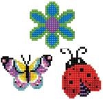 Pracht Diamond Dotzies Sticker Set Garten, 3 glitzernde Aufkleber