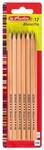 Herlitz Bleistift Skizzo natur, sechseckig, H&auml;rtegrad HB, 12 St&uuml;ck