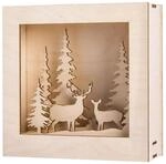 Rayher Holzbausatz Rahmen Winter 14tlg. 20x20x6,6cm