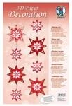 URSUS 3D Paper Dekoration Sterne rot